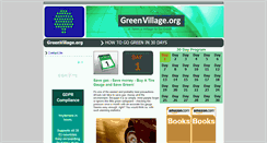Desktop Screenshot of greenvillage.org